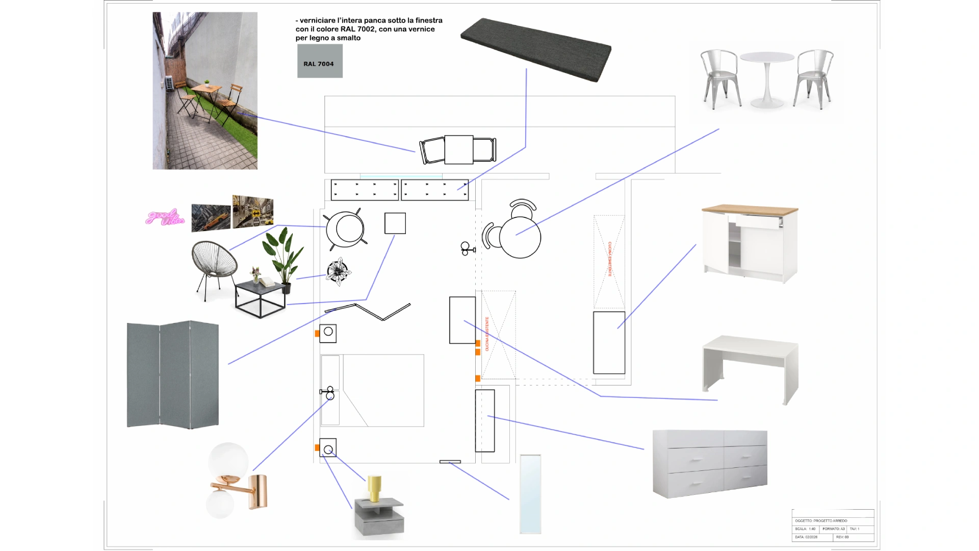 Progetto interior DOMIO - arredo completo